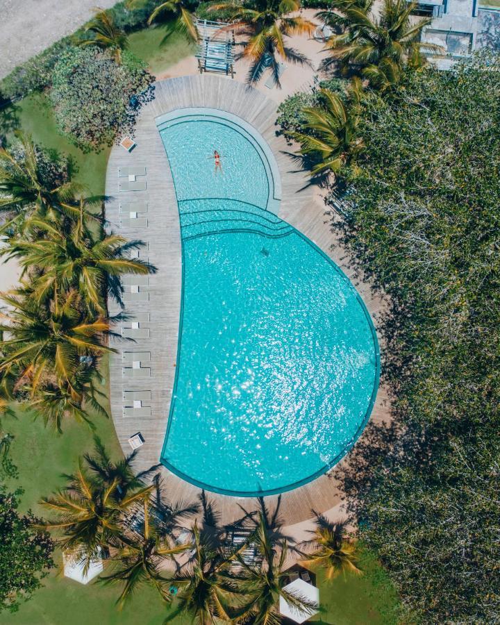 Lux* Grand Gaube Resort & Villas Екстер'єр фото Aerial view of the pool at the 2019 World Championships